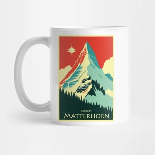 Matterhorn, Zermatt,Switzerland,Ski Poster Mug